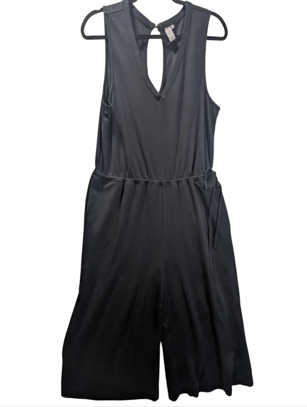 Sweaty Betty Black Sleeveless Wide-Leg Jumpsuit Size L